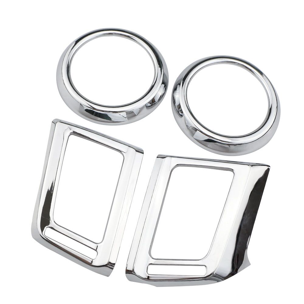 Dla Toyota RAV4 2013 2014 2015 2016 2017 2018 ABS Chrome deska rozdzielcza przedni nawiew klimatyzacji pokrywa wylotu wykończenia dekoracyjne formowanie