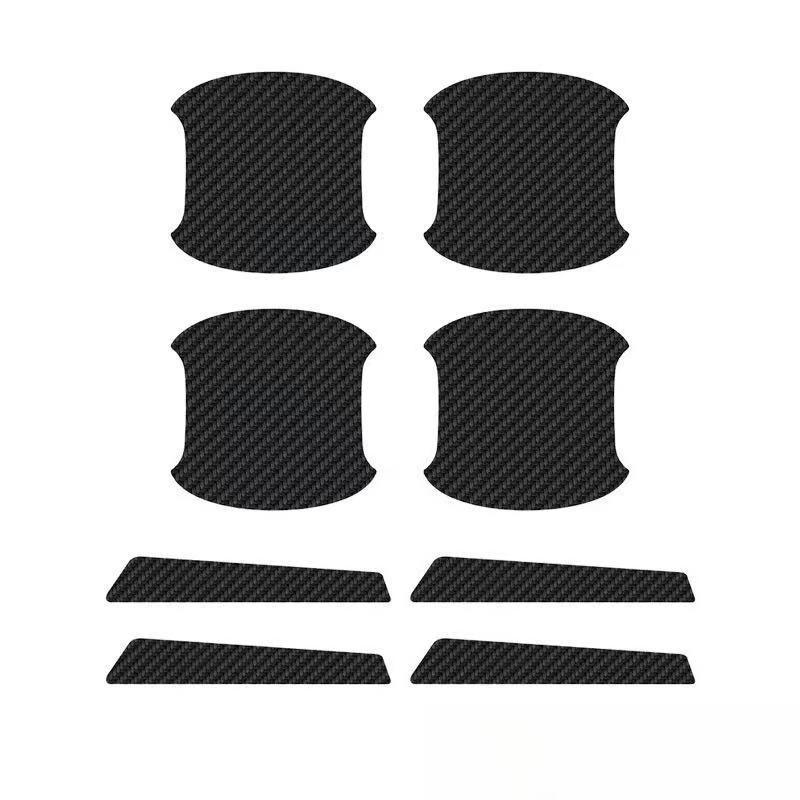 Car Door Bowl Carbon Fiber Pattern Protection Door Handle Sticker Anti-scratch Handle Protection Anti-scratch Door Bowl Sticker