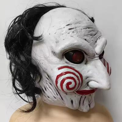 Horror Demon Jigsaw Saw Mask Cosplay Saw X Scary Killers Latex Helmet Party Costume Masks Adult One Size
