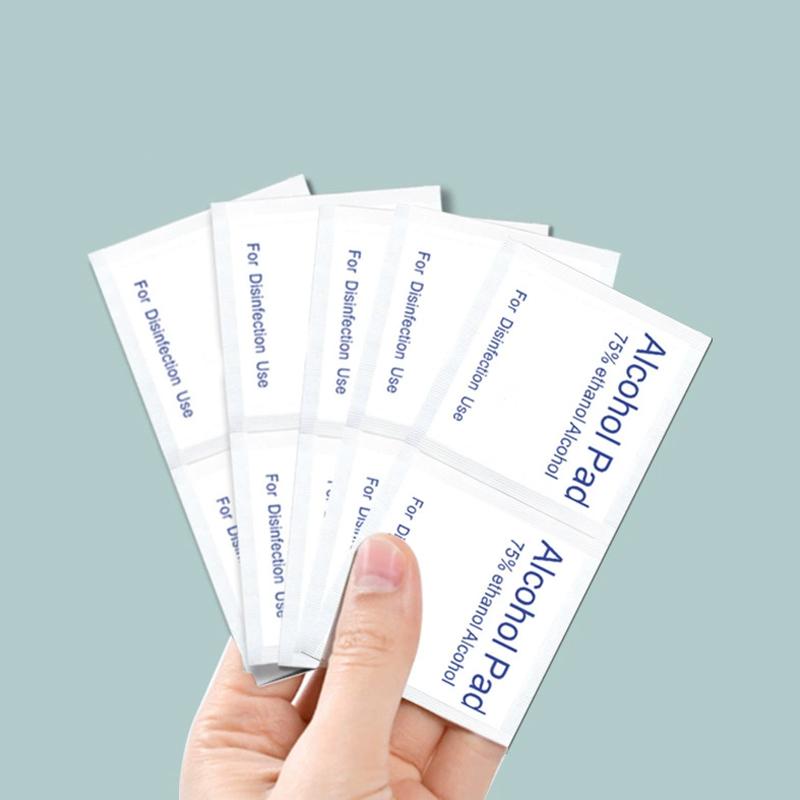 10/100 Stück Autoaufbereitung Einweg Alkohol Desinfektion Wattepad Waschen Pflege Telefon Reinigungstuch Bildschirm Brillen Reinigungswatte