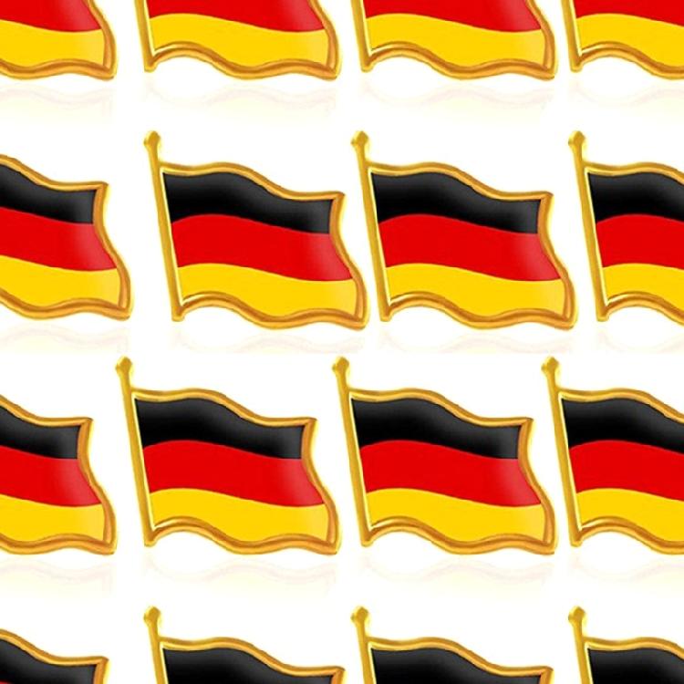 100 Pieces Germany Flag Anstecker With Bright Colors Backpacks Decoration Pin Suitable For Sports Event And Daily Use