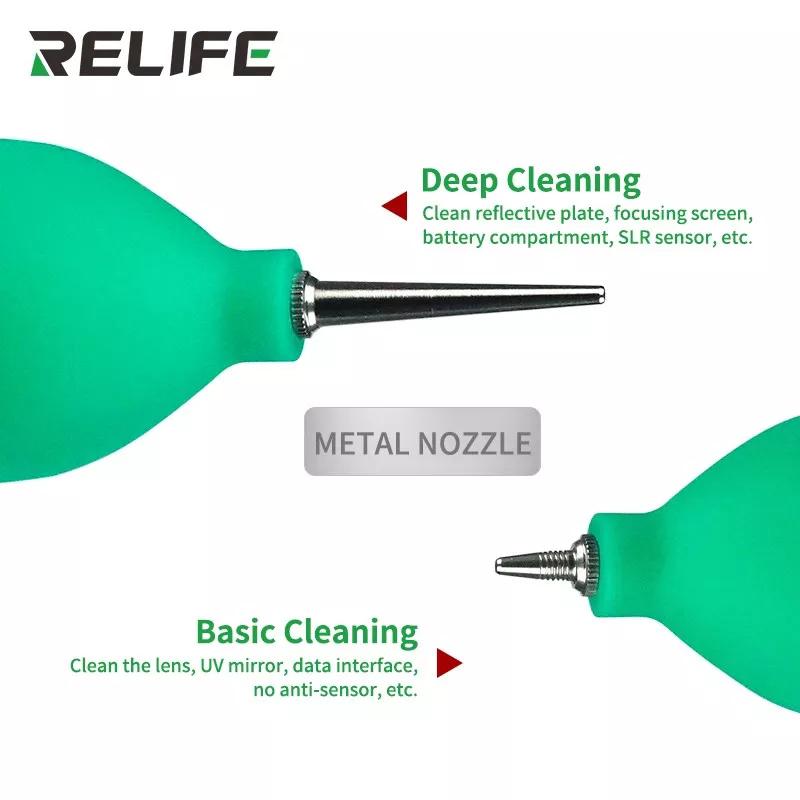 RELIFE RL-043A Long Nozzle Rubber Air Blower Dust Cleaner for Mobile Phone Tablet PC PCB Keyboard Camera Lens Cleaning Tools