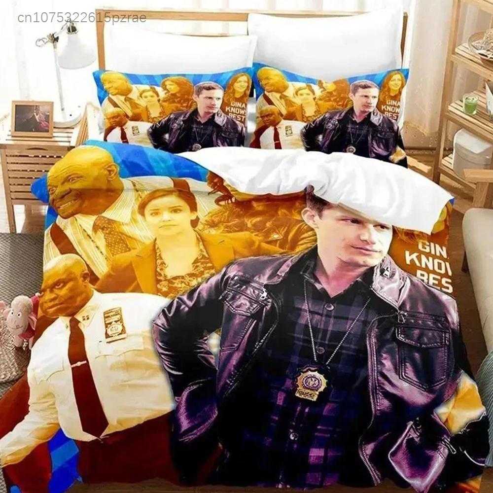 3D-Druck TV-Trend Brooklyn Nine-Nine Bequeme Bettbezug Kissenbezug Bettwäsche-Set Kinderzimmer Dekoration Heimtextilien