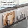 Multi-Functional Wall-Mounted Pot Lid and Cutting Board Storage Rack