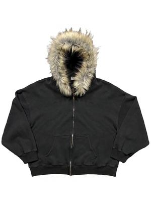 European Style Y2K Hooded Sweatshirt: Plush Autumn/Winter Hat, Hip Hop Print, Street Trend Pullover