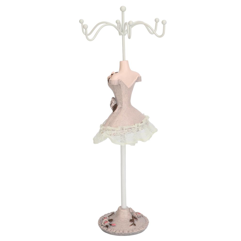 Model Dress Jewelry Rack Holder Exquisite Compact Mannequin Dress Necklace Holder Jewelry Displays Stand for Earrings