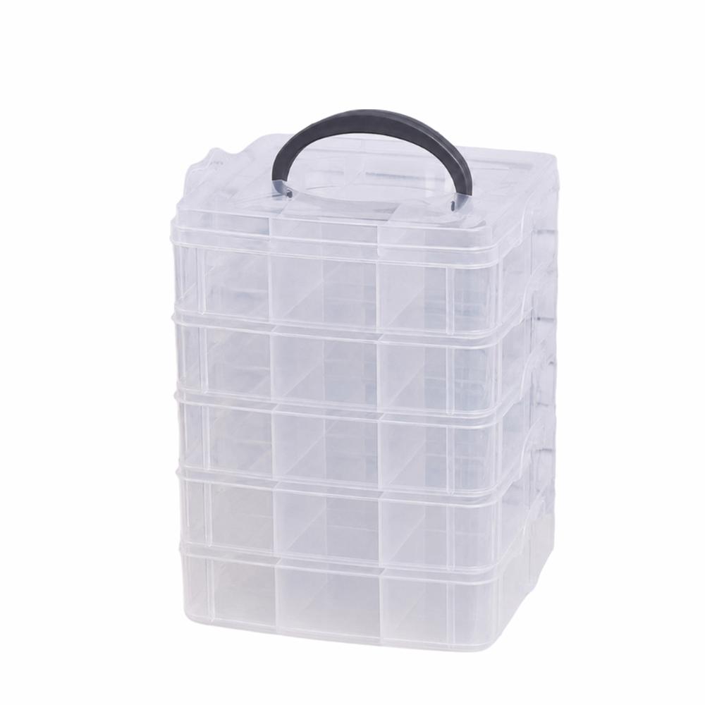 Large Capacity Toy Car Display Shelf Transparent Design Necklace Organizer Case  Bead Organizer