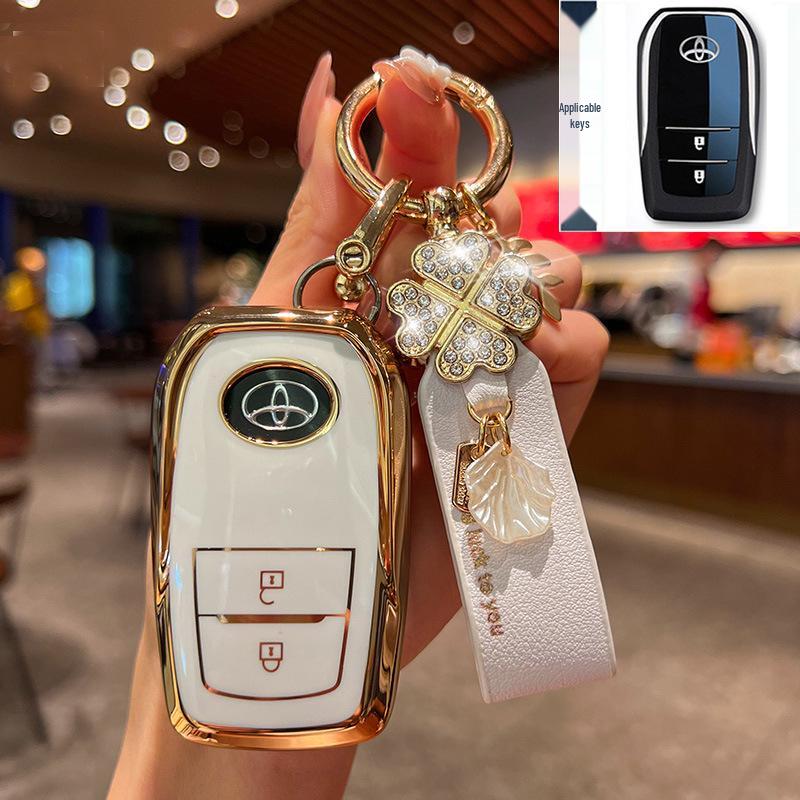 Key Cover for Toyota: Fits 23 Models Including Highlander, 8th Gen Camry, Asia Dragon, RAV4, Rongfang, and CHR.