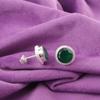 Natural Green Onyx Stud Post Best Sisters Gift New Earrings 925 Sterling Silver EE-147-17