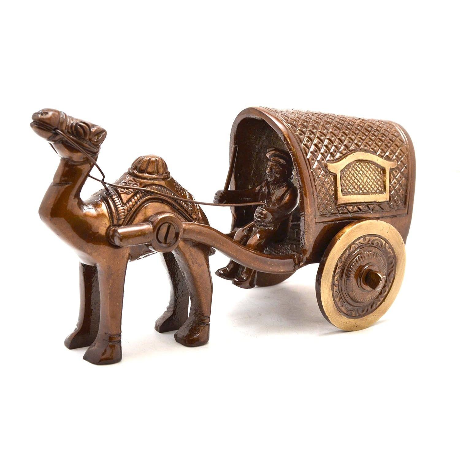 

Camel Cart Brass Showpiece Figurine, Standard, Pack of 1