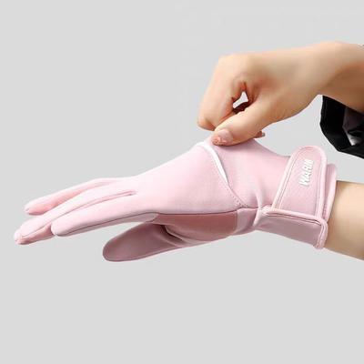 Autumn and Winter Gloves for Women, Warm, Windproof, Cold Proof, Waterproof, Velvet, Anti Slip, Foldable Outdoor Cycling Sports