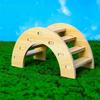 Hamster Solid Wood House Nest Hideout Toys Wooden Bridge For Golden Bear Squirrel Pig Parrot Hedgehog Cage Accessories