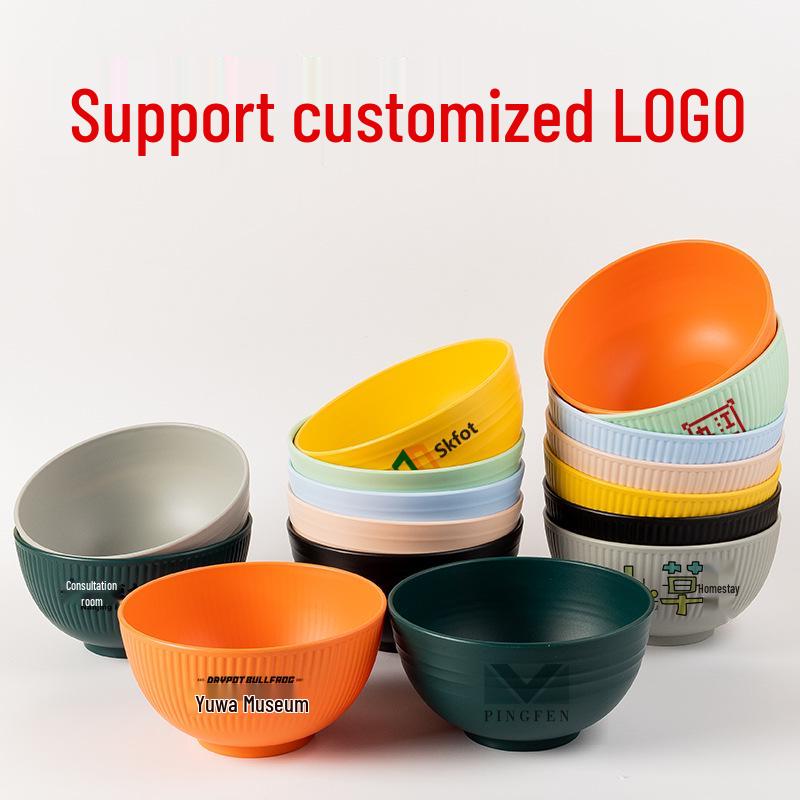 

Набор пластиковых мисок из 8 предметов - Прочные, Небьющиеся, для риса и лапши, Идеально подходят для общежитий и домашних хозяйств