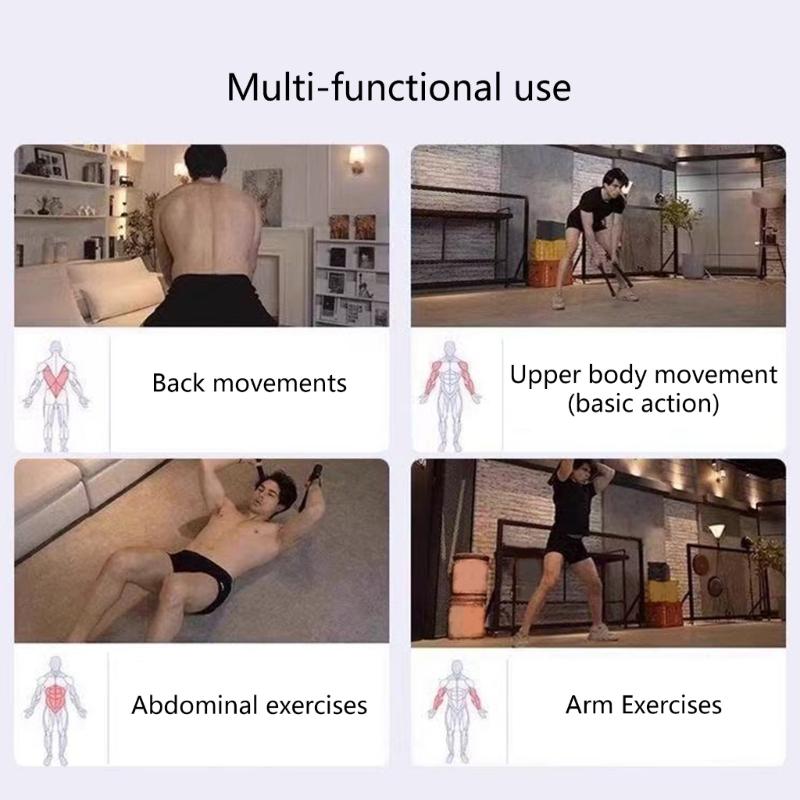 2Pcs Strength Training Rod Ergonomic Flexible Spring Arm Strength Expander Sports Fitness Equipment Battle Ropes