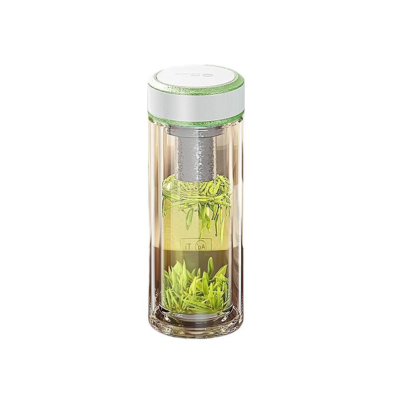 WANXIANG Double-Layer Antibacterial Glass Tea Cup