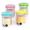 Eisaufbewahrungsglas Kompatibel mit Ninja Swirl NC701 NC701C Creami Eis-Softeisbereiter BPA-Frei Lebensmittelqualität Anti-Rutsch-Behälter für die Küche