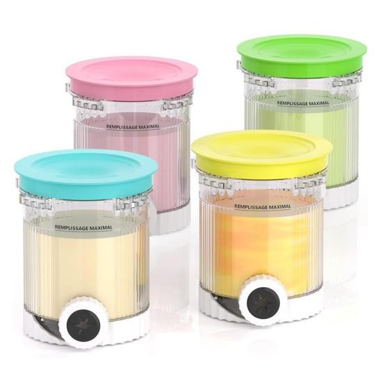 Eisaufbewahrungsglas Kompatibel mit Ninja Swirl NC701 NC701C Creami Eis-Softeisbereiter BPA-Frei Lebensmittelqualität Anti-Rutsch-Behälter für die Küche