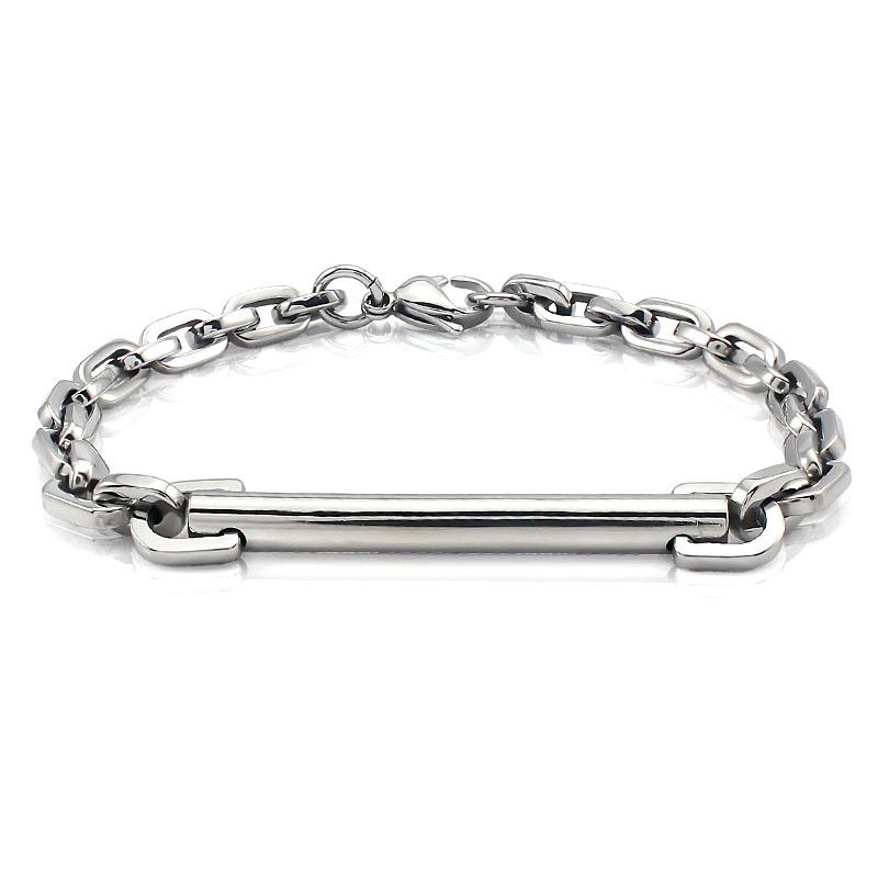 

Men s Bracelet Simple Metallic Stainless Steel Silver color Black Ceramic Bracelet Women Gift Cool Popular Mechanical Sports
