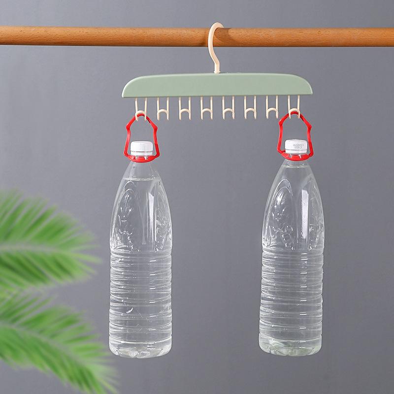 8 Hook Hanger Multi-functional Underwear Vest Storage Tool Home Student Dormitory Hook Traceless Drying Rack