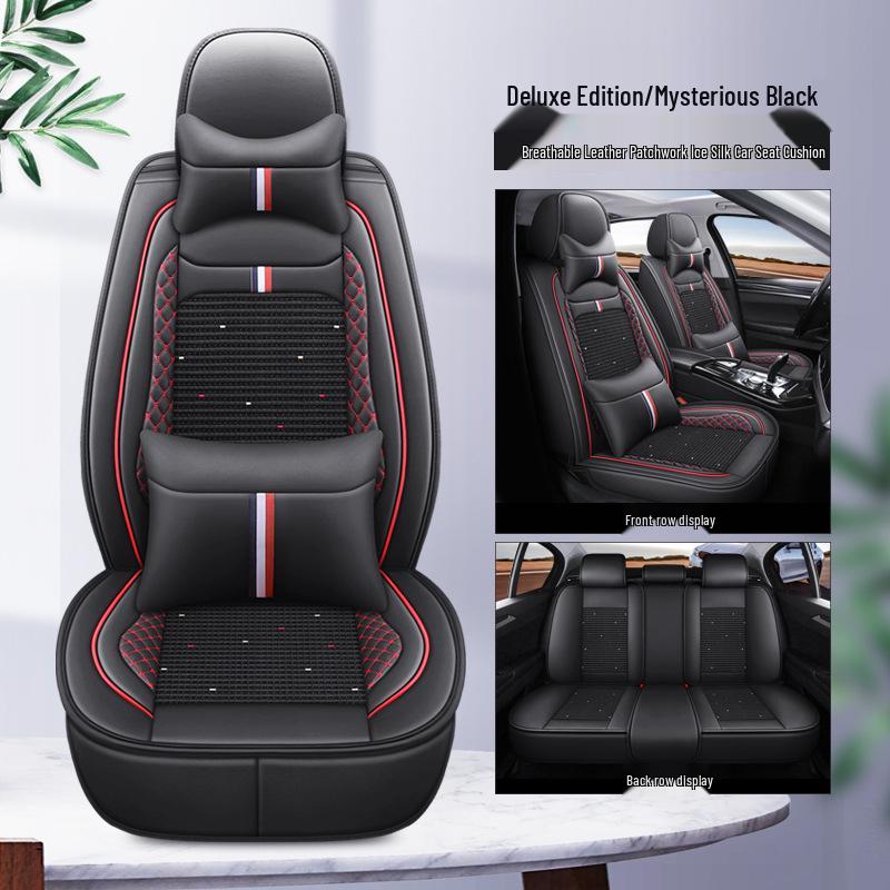 Ice Silk 4-Season Car Seat Cushion Universal Fit