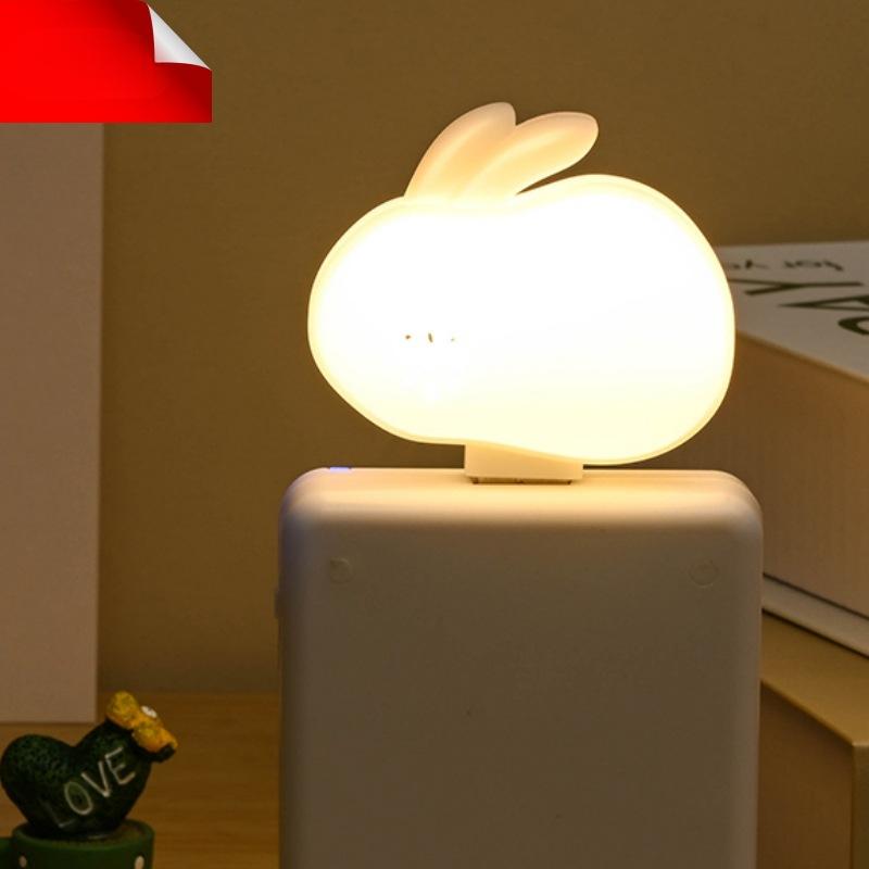 1 Stück Mini Tragbares USB Nachtlicht Studentenwohnheim Nachttisch Atmosphärenlicht Powerbank Zuhause Kundenspezifisches LOGO Geschenklicht