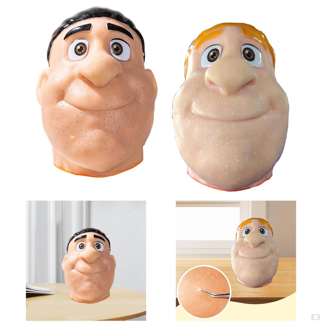 Pimple Popping Toy, Head-shaped Toy for Pimples, Practical And Fun Prank Removing