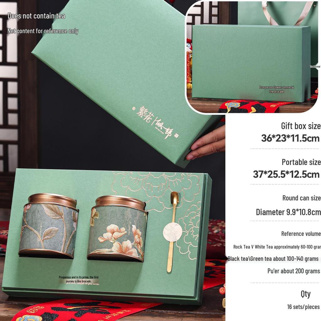 Exquisite Multi-Tea Storage Can: Sealed Container for Black, Green, Jasmine, White, & Oolong Tea.