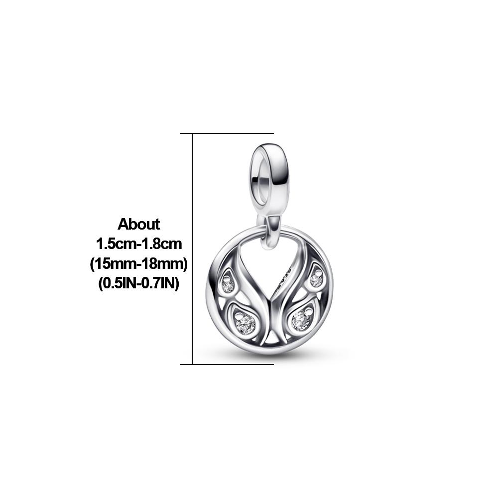 2023 Sterling Silber S925 Charme ME Herz Charm Loved Hoops Ohrring Anhänger Fit Original Armband Me Frauen Schmuck Geschenk