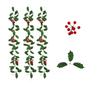 Ultra Long Artificial Holly Garland Vibrant Green Leaves Fake Ivy Garland  Halloween
