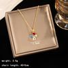 Light Luxury Zircon Full Diamond Choker Necklace Titanium Steel Versatile Minimalist Accessories for Women