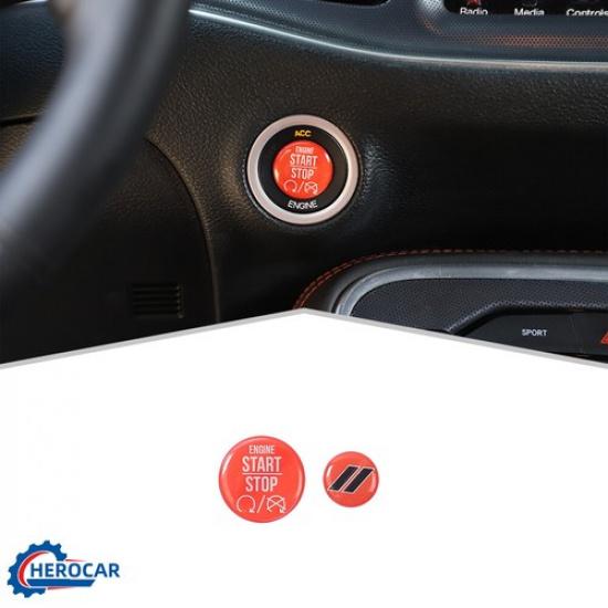 ABS Engine Start Stop Button Decor Cover Trim for Dodge Challenger Charger 2010+