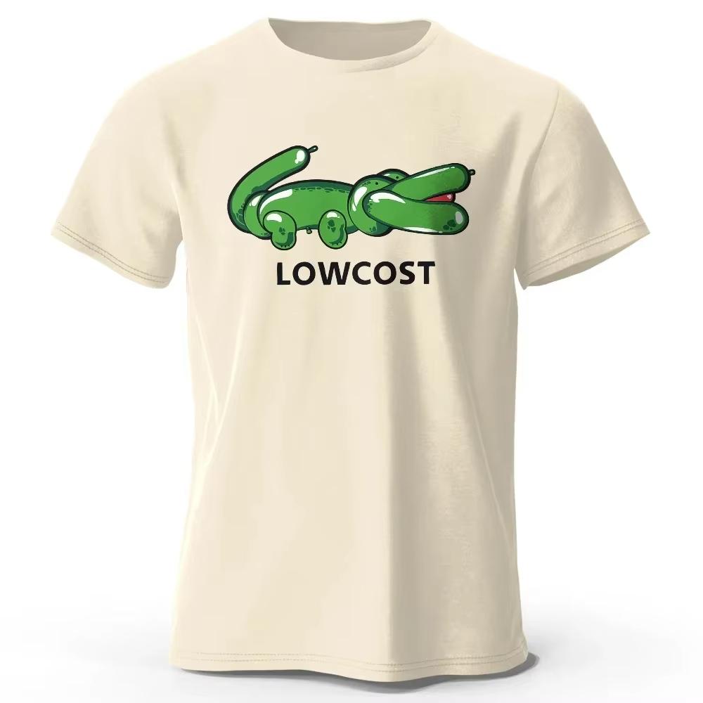 2026 Unisexs The Lowcost Printed Tshirt 100 Cotton Oversized Funny Graphic Tees For Unisex Unisex Summer Tops Fashion Streetwear