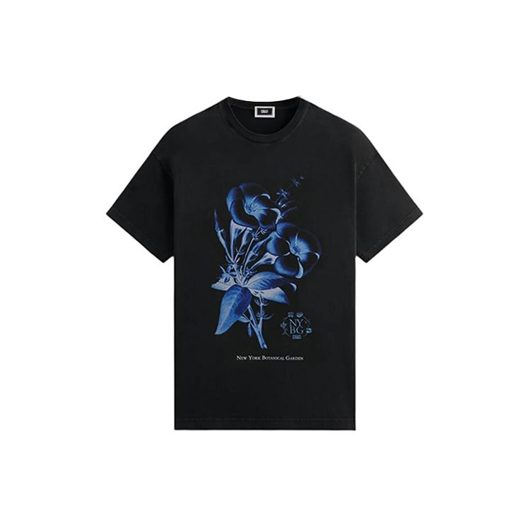 

Винтажная футболка Kith x New York Botanical Garden Allamenda, черные мужские топы KHM032115-001