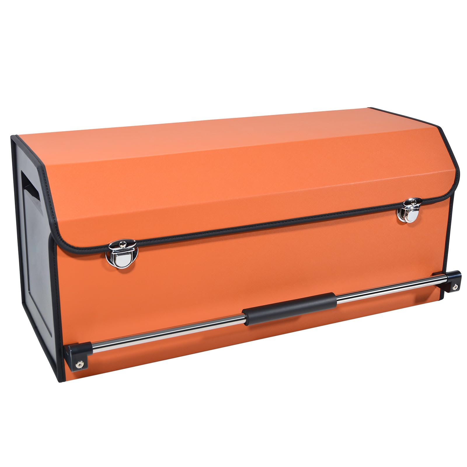 

XCF Car Trunk Storage Large Leather Trunk Outdoor Storage Car Trunk with Lid Box, Capacity, Box, Waterproof, Odorless, Box, Storage, Divided, Car/Home оранжевый
