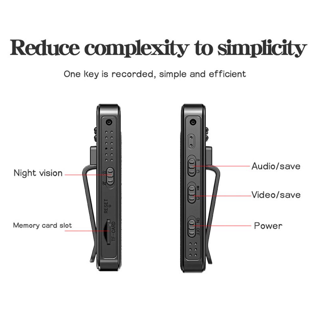 1080P HD Mini Camera Portable Small 180°Digital Video Recorder Police BodyCam Infrared Night Vision Video Surveillance Camcorder