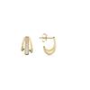 Earrings - LUXENTER - Asyt - 925 Sterling Silver - 18K Gold Finish - Prehnite and Amethyst