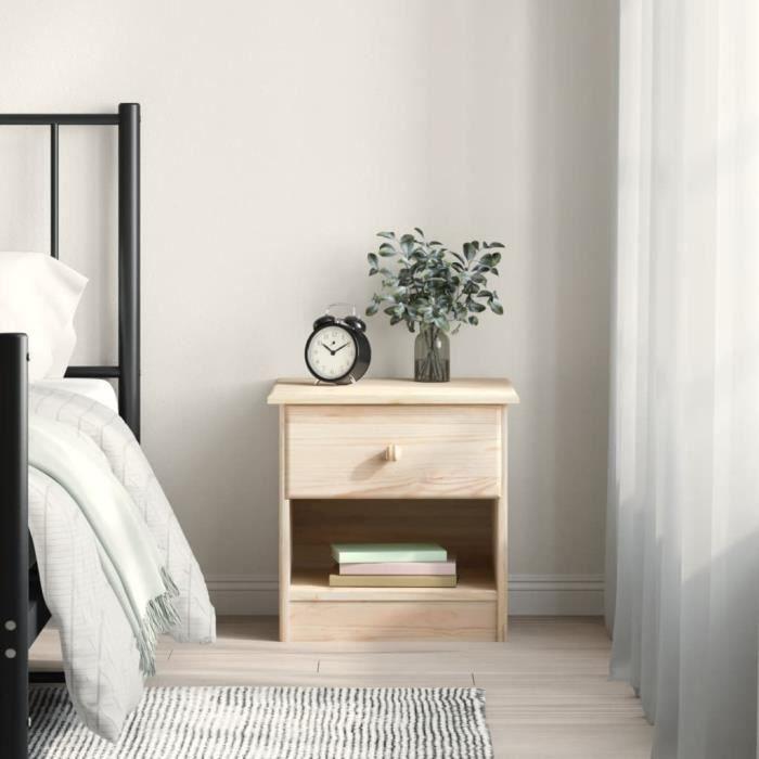 VidaXL Bedside Table ALTA 43x35x40.5 Cm Solid Pine Wood 353913