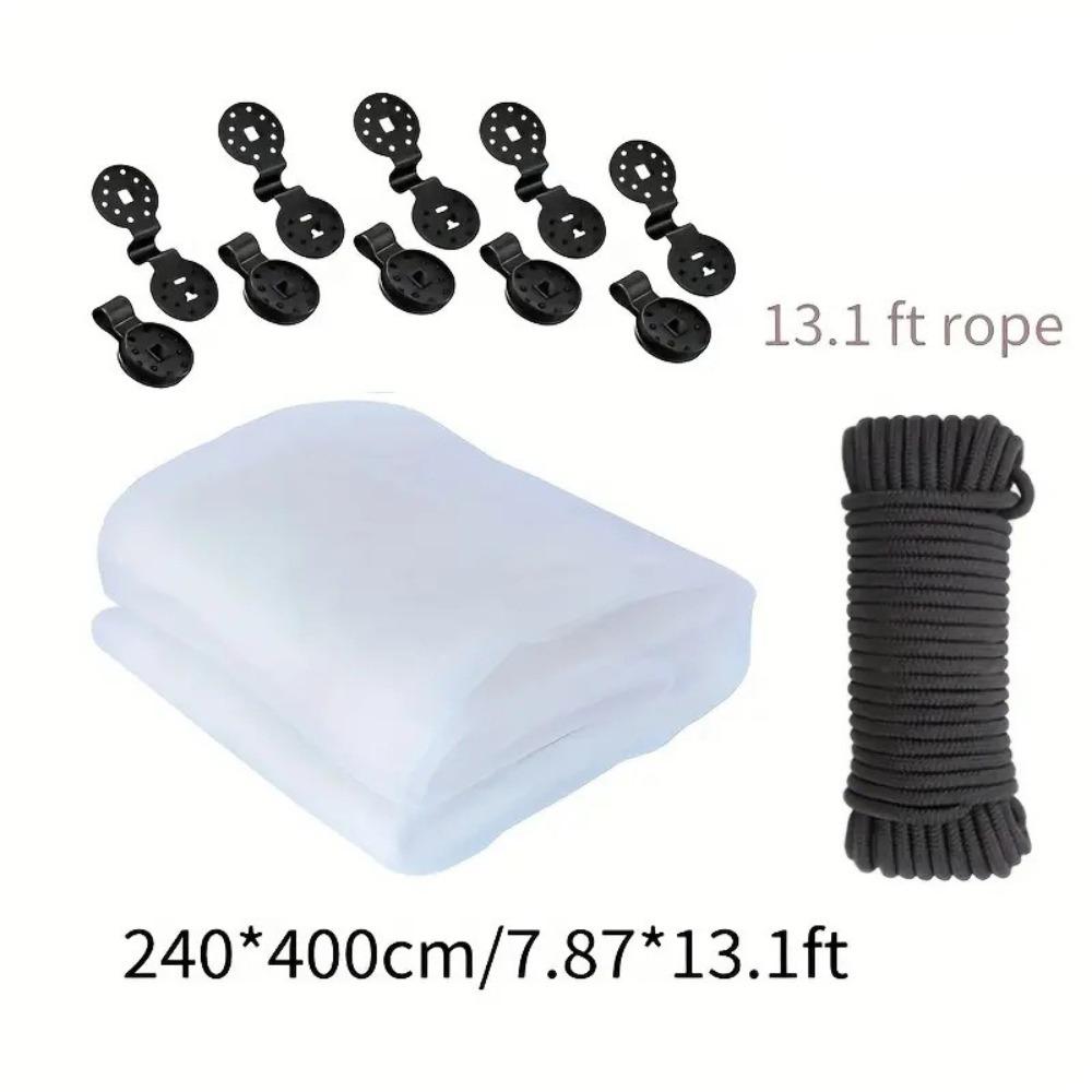 

Reusable Plant Protection Netting Expandable Camping Mosquito Net Outdoor Travel White-240*400cm