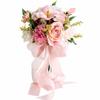 Artificial Silk Flower Bridal Arm Bouquet Lightweight Wedding