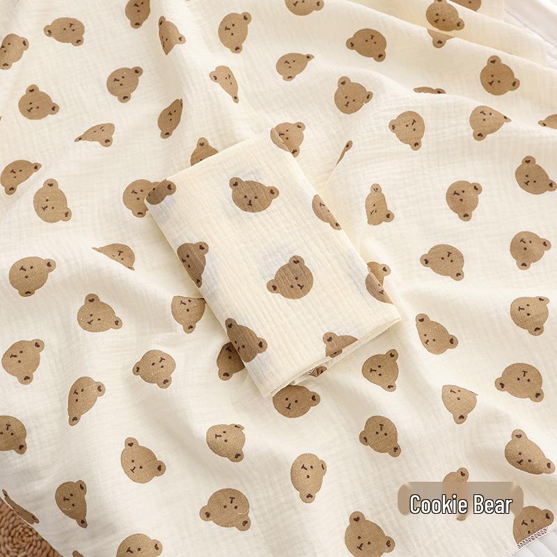 Double-Layer Cotton Cartoon Baby Swaddle: Breathable, Lightweight Swaddling Blanket for Infants & Toddlers