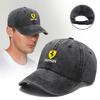 Adjustable Ferrari Emblems Baseball Cap Outdoor Sports Sun Visor Hat For Ferrari Roma 488 Portofino F8 F12 Spider SF90 Superfast