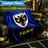 Custom Name Wimbledon Football Club Crest Blanket Lightweight Ideal Bedding Blanket Perfect for Travel, Camping, Living Rooms, Sofas,Christmas gift