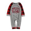 Weihnachts-Familienpyjama-Set Langarm-Oberteil Hose Nachtwäsche 3T-4T