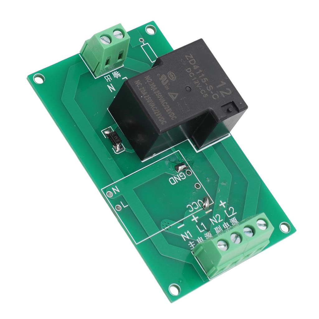 Power Automatic Switch Module Dual Power Supply Conversion Emergency Power Controller Module 12V with Matching Housing