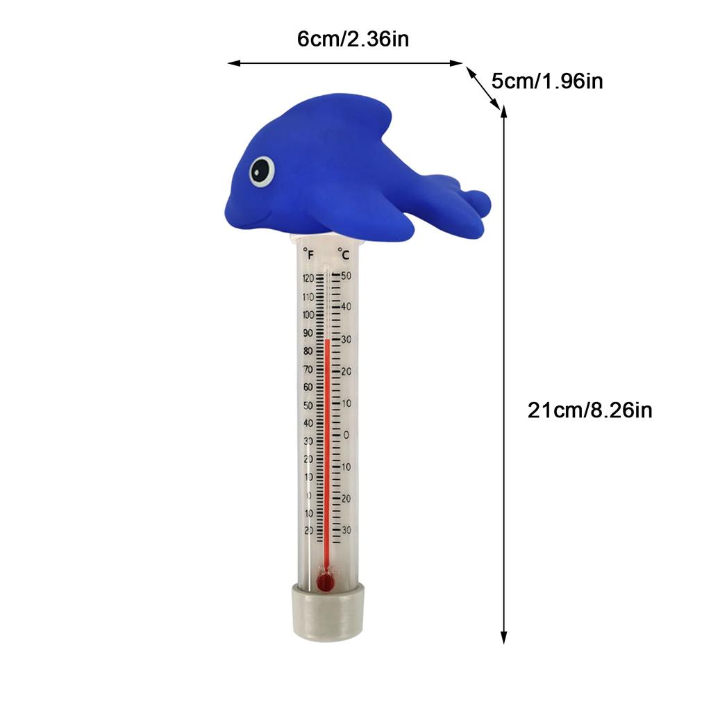 1PC Swimming Pool Thermometer Duck Pool Thermometer With Thin Rope Shatter-Resistant Cute Sinking Pool Thermometer