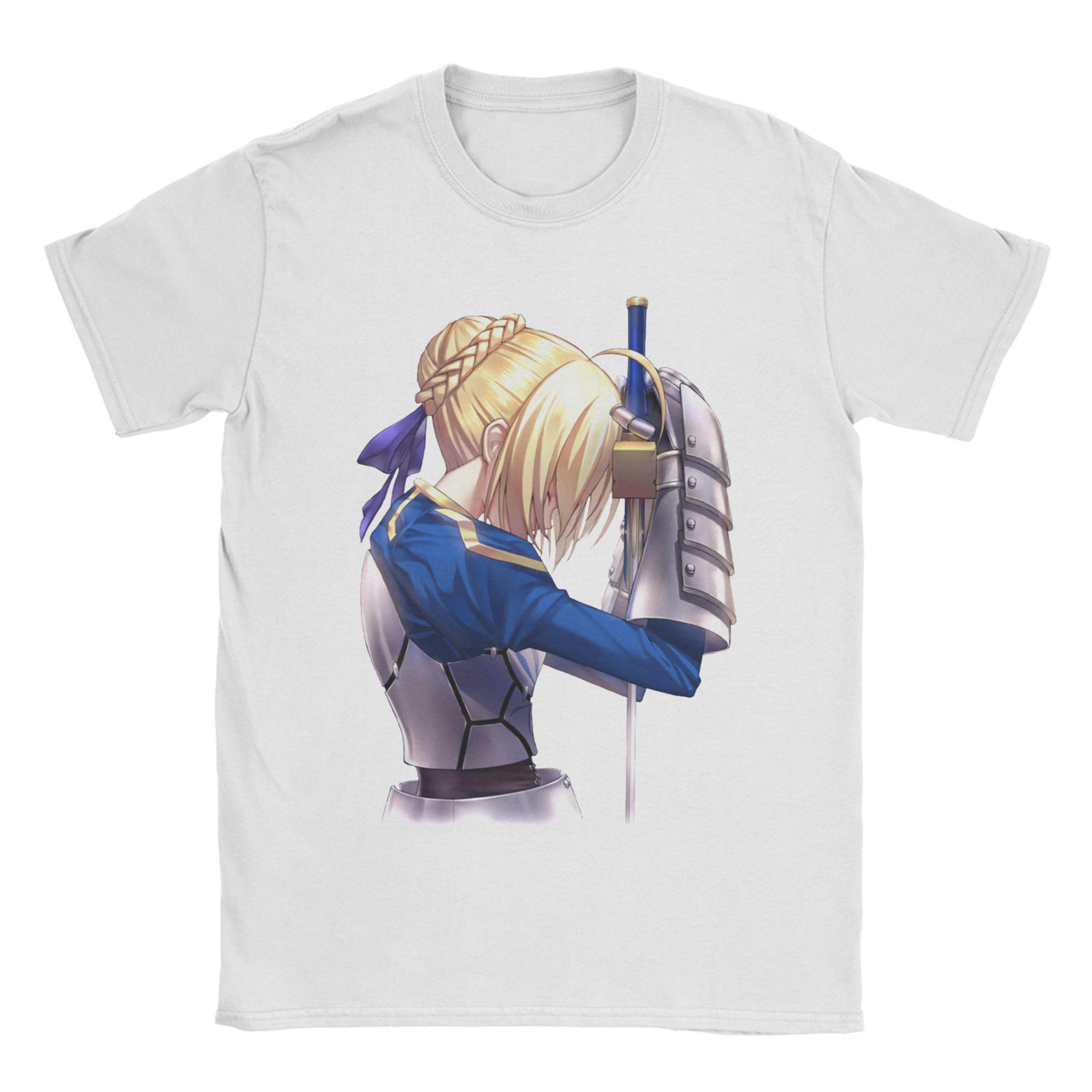 

Novelty Fuyuki Fate Stay Night University T Shirt Unisex Cotton Short Sleeve Crewneck Summer Top Tee 4XL