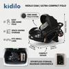 Luxury 3-in-1 Foldable Baby Stroller with Bassinet and Car Seat, Newborn Comfort, Compact and Multifunctional