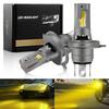 Super Bright H4 LED Bright and Intense for and 12V IP65 Long Headlights, Yellow, Cars, Motorcycles, Dual-Light Motorcycles, Bulbs, Hi/Lo Switching,