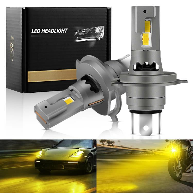 

Супер Яркий H4 LED Яркий и Интенсивный для и 12В IP65 Длинные Фары, Желтый, Автомобили, Мотоциклы, Мотоциклы с Двойным Светом, Лампы, Переключение Дальний/Ближний,