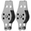 2pcs Pulley Block with Nylon Sheave Stainless Steel Rope Pulley Nylon Blocks for Kayak Boat